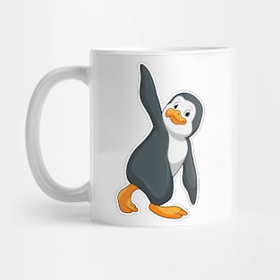 Penguin at Yoga Stretching exercise Mug